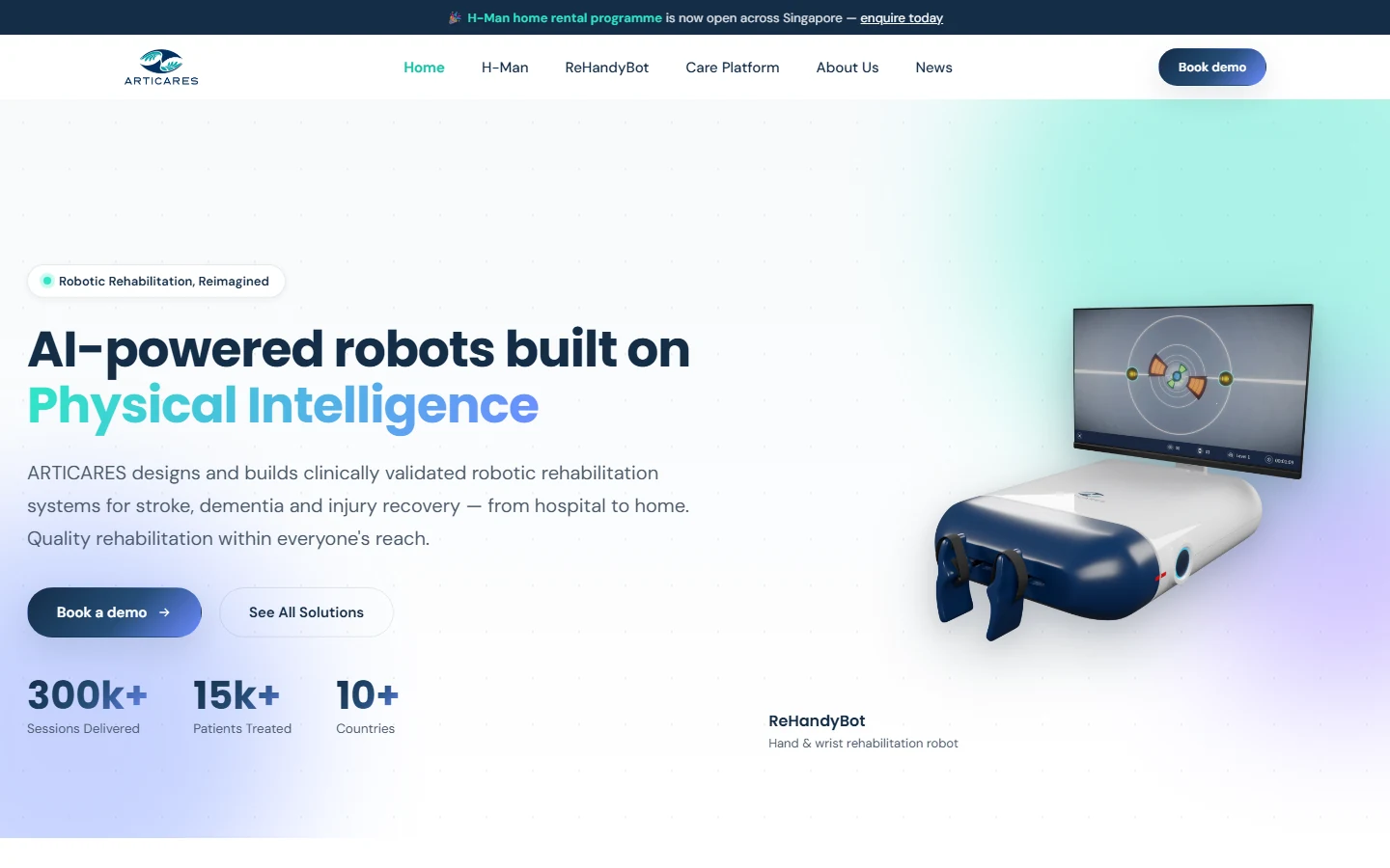 ARTICARES — Website redesign & development